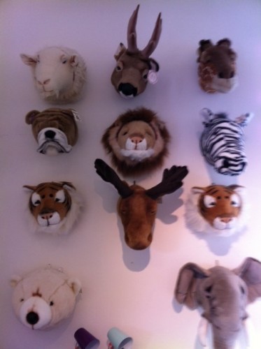 lili mandarine, trophées animaux peluche